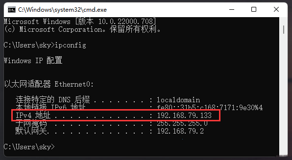 Win11查看本机IP地址的方法