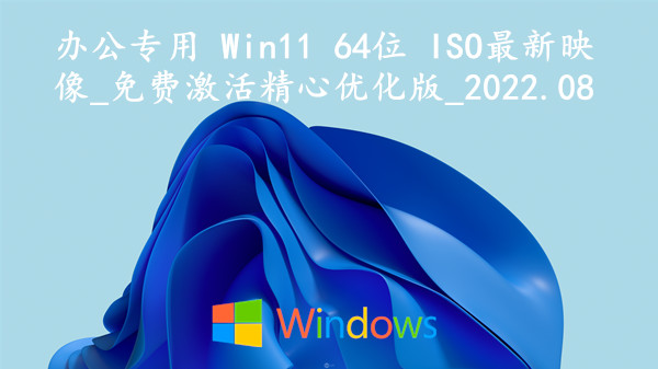 办公专用 Win11 64位 ISO最新映像_免费激活精心优化版_2023.10