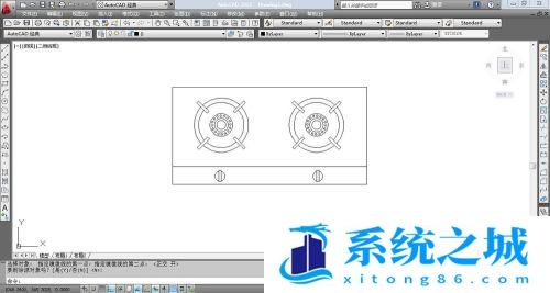如何在CAD中绘制燃气灶呢？
