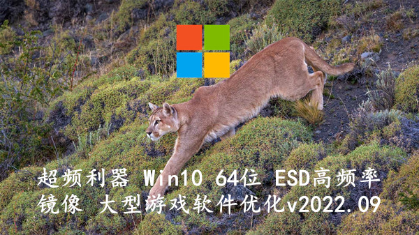 超频利器 Win10 64位 ESD高频率镜像 大型游戏软件优化 v2022.09