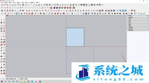 草图大师如何绘制正方形？