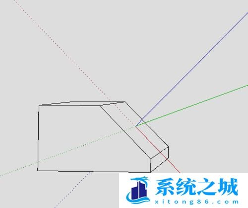 草图大师怎么绘制平行于斜面的模型？