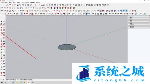 草图大师如何在使用扩展程序攒尖屋顶？