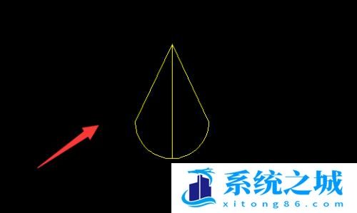 CAD中作水源地图标的方法