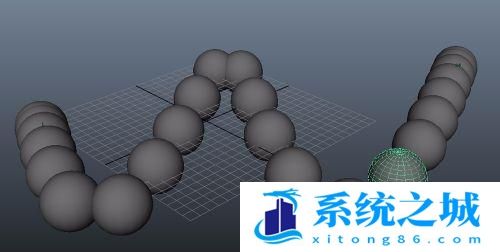 利用Maya的动画快照批量建模