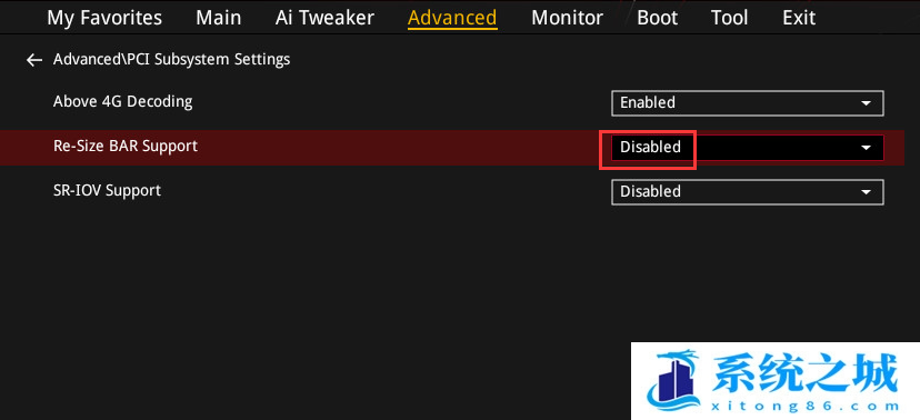 Re-Size BAR Support