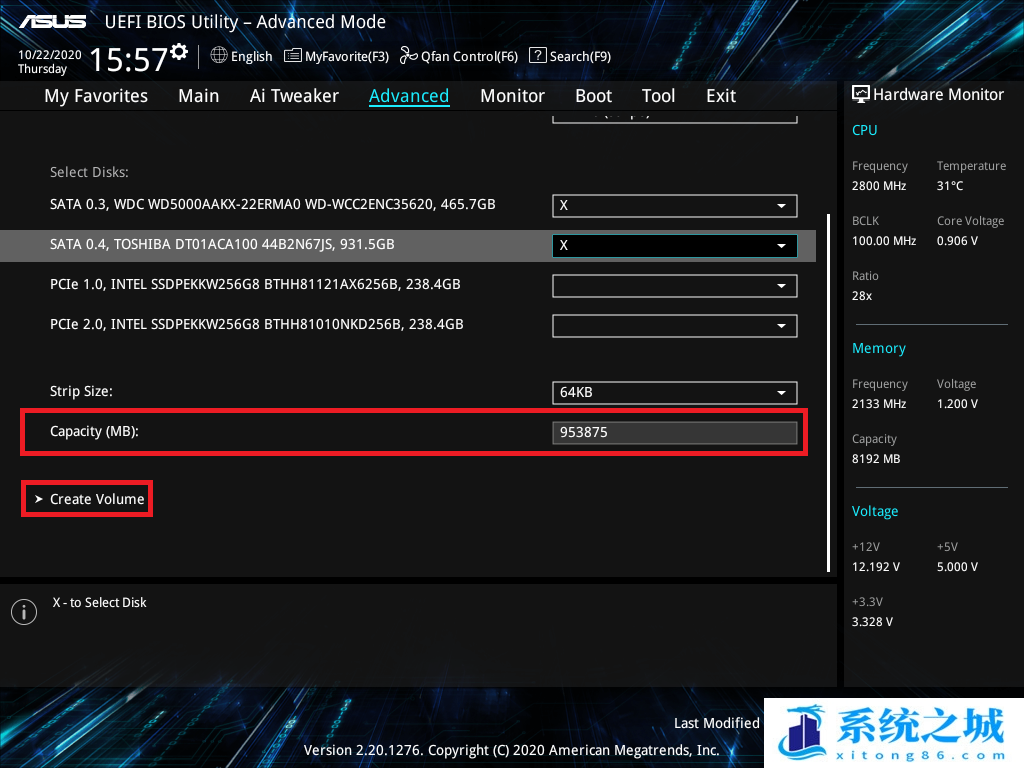 华硕,Intel,华硕主板,英特尔,RAID步骤