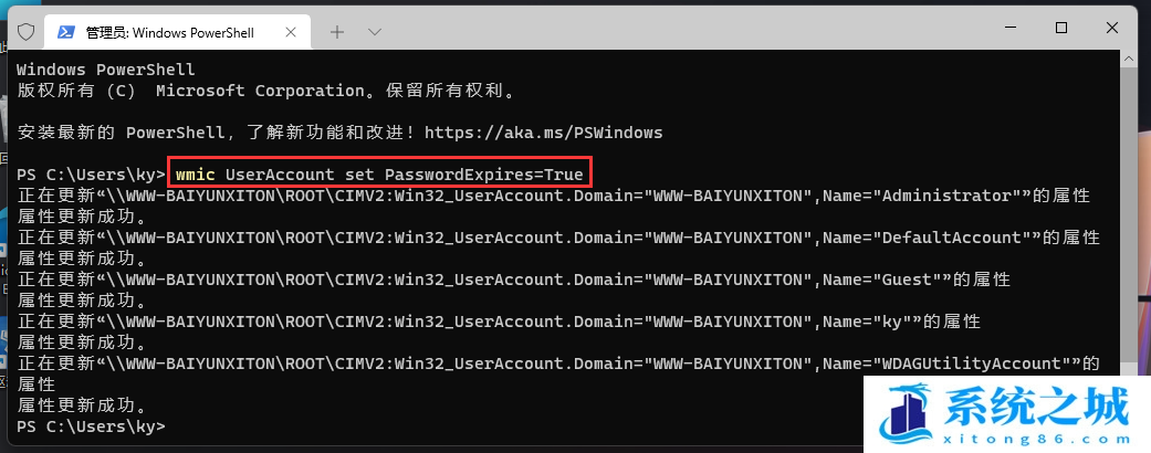 Win11,账户密码,密码期限步骤