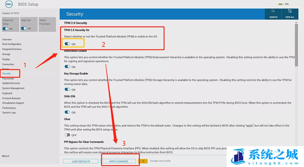 戴尔电脑,戴尔笔记本,TPM,win11,BIOS设置步骤