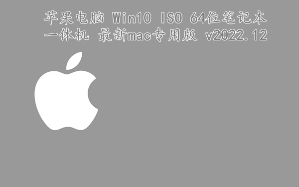 苹果电脑 Win10 ISO 64位 笔记本一体机 最新mac专用版 v2022.12